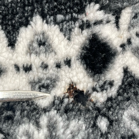 VTG Real Comfort High Pile Fleece Nordic Deer Coat Women’s Size Medium Jacket - Picture 12 of 16